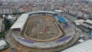 Gebze Stadı’nda zemin hafriyatı kaldırılıyor