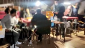 Kafe'de Nargile-Okey keyfine polis baskını!