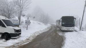 Kocaeli'de kentin yüksek kesimleri kar ile kaplandı
