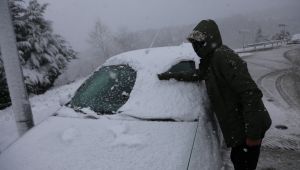 Kocaeli’nin yüksek kesimlerinde yoğun kar yağışı
