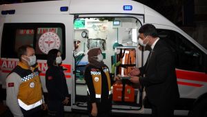 Pandeminin özverili çalışanlarına ikramlı destek