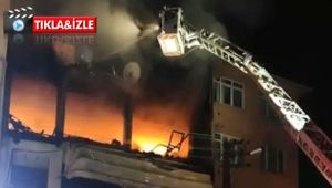 Piknik tüpü patladı, depo alev alev yandı