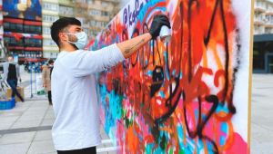 Sanayi şehrini, gençlerin grafitileri renklendirecek
