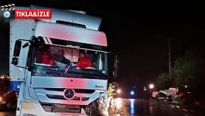 Tır ile otomobil kafa kafaya çarpıştı: 1 ölü