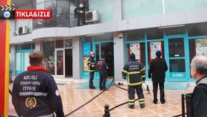 Zincir marketin deposunda korkutan yangın