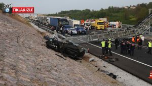 4 kişinin öldüğü kaza anının güvenlik kamerası görüntüleri ortaya çıktı