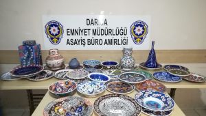650 bin TL’lik 200 adet çiniyi çalan şahıs yakalandı