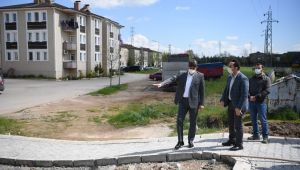 Başkan Kocaman, üst yapı çalışmalarını inceledi