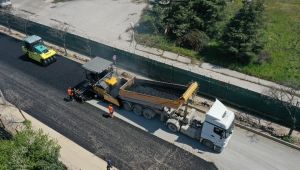 Gebze Ankara Caddesi'nde üstyapı çalışması