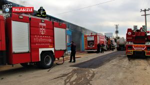 Gebze'de Maden kimyasalları bulunan depo alevlere teslim oldu