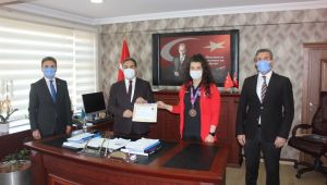 Güler'den Milli Halterciye başarı belgesi!