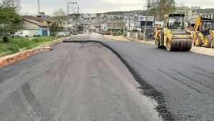 İzmit Solaklar yolu bir günde asfaltlandı