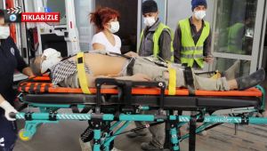 Limanda 3. kattan düşen işçi yaralandı