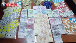 Villada tombala partisine polis baskını