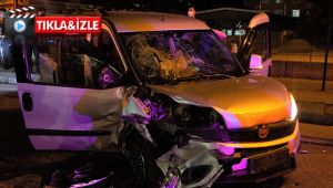 Alkollü sürücü trafik denetim noktasına daldı!