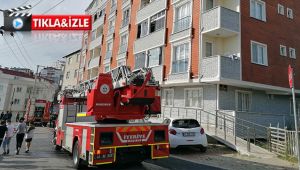 Apartman dairesinde çıkan yangın paniğe sebep oldu