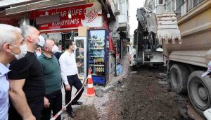 Başkan Büyükakın, Karamürsel’deki altyapı çalışmalarını denetledi