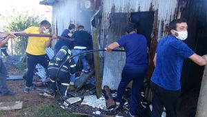 Çakmakla oynayan 5 yaşındaki çocuk evi küle çevirdi