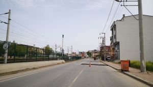 Darıca Çelikoğlu Caddesi’nde asfalt yama çalışması