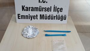 Dur ihtarına uymayan motosikletten uyuşturucu çıktı