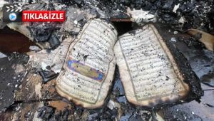 Gebze’de yanan evde Kur'an-ı Kerim'in sayfaları yanmadı