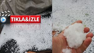 Kocaeli'de dolu yağışı etkili oldu