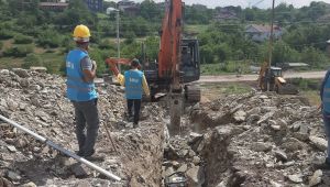 Körfez Kalburcu’da sağlıklı altyapı yapılıyor