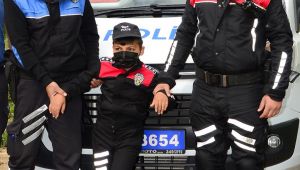 Küçük çocuğun hayalini polisler gerçekleştirdi
