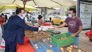 Pazarcı esnafına işgal harcı desteği
