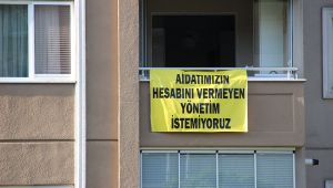 Site sakinleri yönetim için ayaklandı