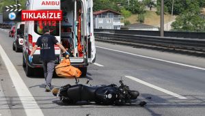 TEM'de motosiklet metrelerce sürüklendi: 1 kişi öldü!
