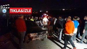 Yaşlı adam takla atan aracında can verdi