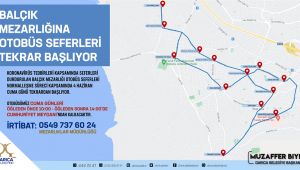 Balçık Mezarlığı’na ücretsiz otobüs seferleri yeniden başladı
