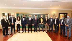 Başkan Büyükgöz’e konuk heyet