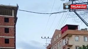 Çayırova’da eşiyle tartışan şahıs inşaatın çatısına çıktı