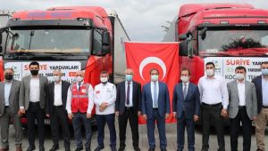 Gebze'den Suriye'ye yardım tırı!