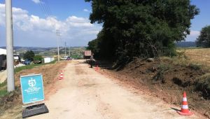 Körfez Himmetli köy yolu genişletiliyor