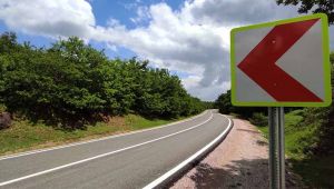 Körfez radar yolunda yol çizgileri çizildi