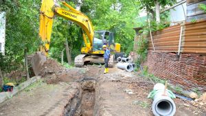 Mimar Sinan Mahallesi’nde atık su altyapı çalışması
