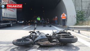 Motosikletli genç ölüme böyle gitti