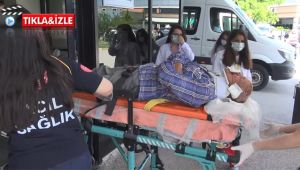 Ot biçme makinesinden düşen adam ağır yaralandı