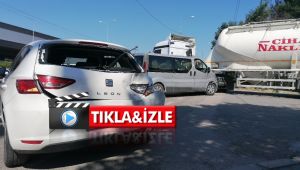 3 araç birbirine girdi, 11 yaşındaki çocuk yaralandı