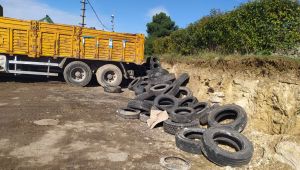 6 ayda 50 ton atık lastik toplandı