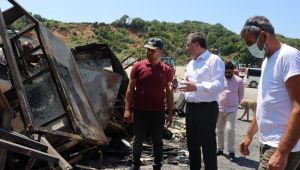 CHP Kocaeli, yangın mağduru balıkçıların yanında