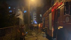 Darıca'da babasına kızıp konteyneri ateşe verdi