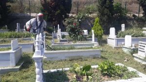 Dilovası’nda mezarlıklara bayram temizliği