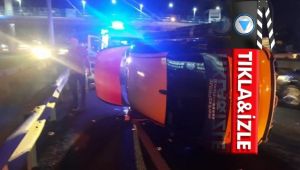 Gebze'de 3 ticari taksi birbirine girdi