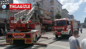 Gebze'de bir iş yerinde yangın çıktı