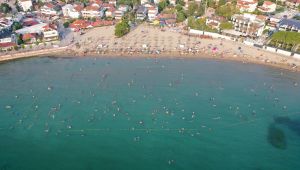 Kandıra Plajları tatilcilerle doldu