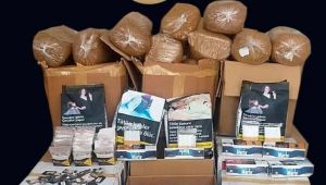 Kocaeli’de yüzlerce kilo kaçak tütün ele geçirildi